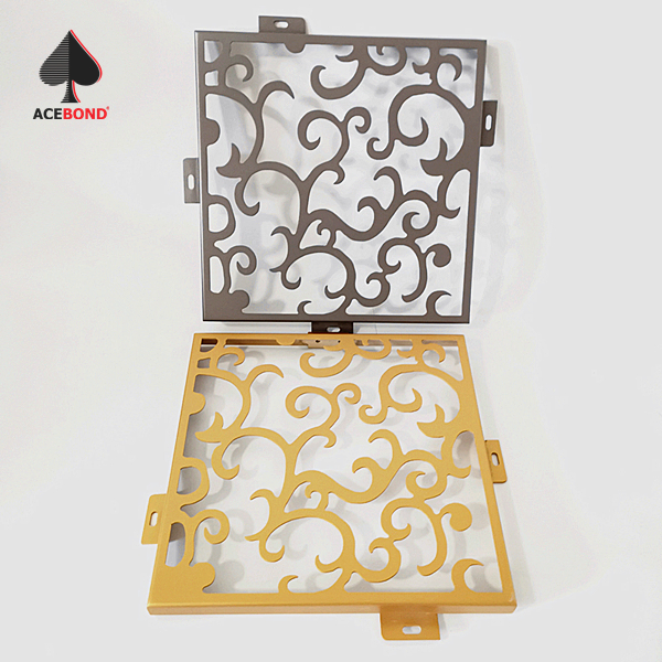 Curtain Wall Decoration Metal Cladding Aluminum Facade Laser Cut Wall Panel