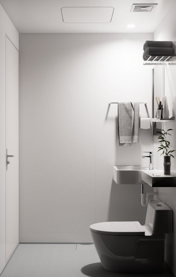 One-Piece Bathroom Modular Bathroom Bathroom Unit Superior Craftsmanship Space-Saving, Modern & Unified Design