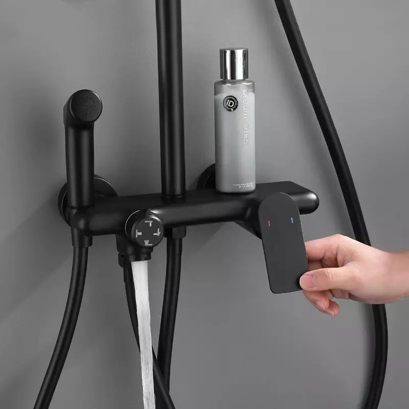 Amazon Hot Selling Shower Set Brass Chrome Star Sky Pressurized Shower