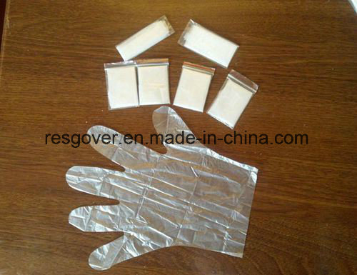 LDPE HDPE Disposable Transparent Clear Folding Glove 1 Pair/Bag