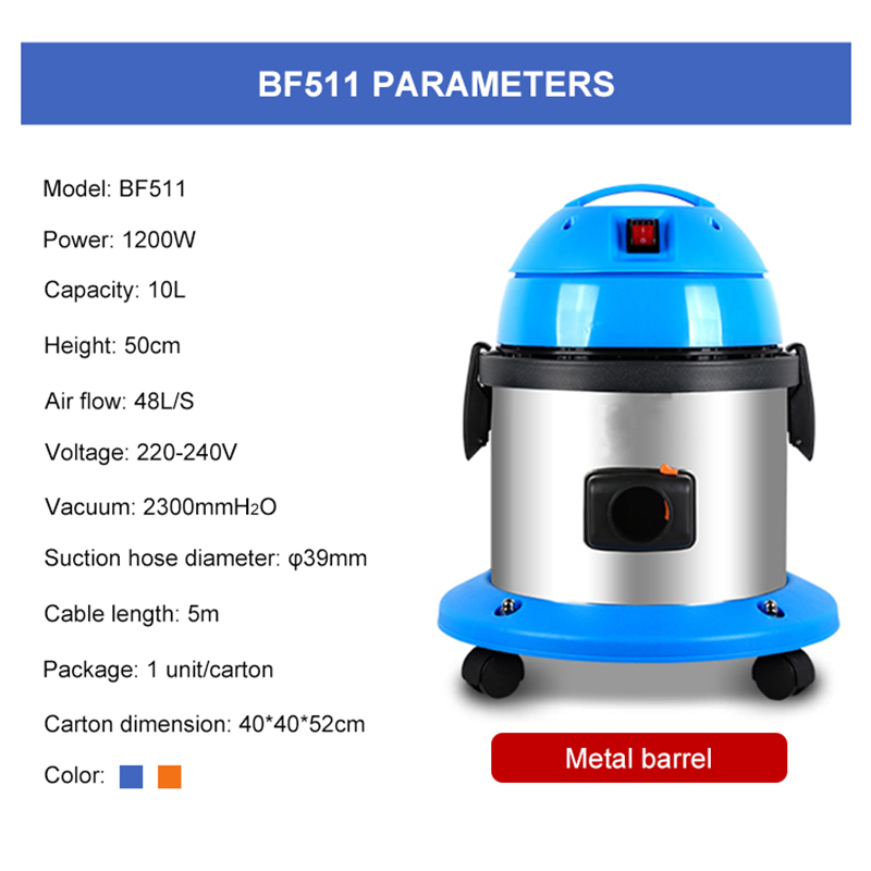 High Power 1200W Portable Industrial Wet/Dry Vacuum Cleaners Car Cleaner Vacuum