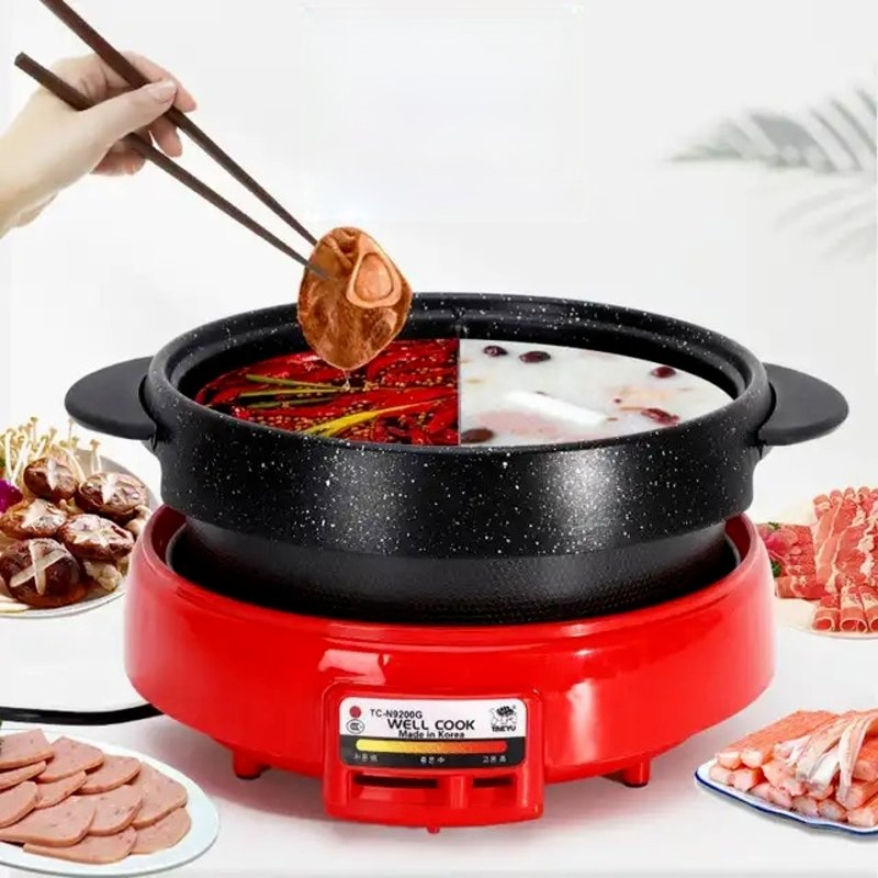 Worth Buying Red Tortoise Pot Aluminum Alloy Electric Hot Pot Cooking Pot Home Kitchen Appliance