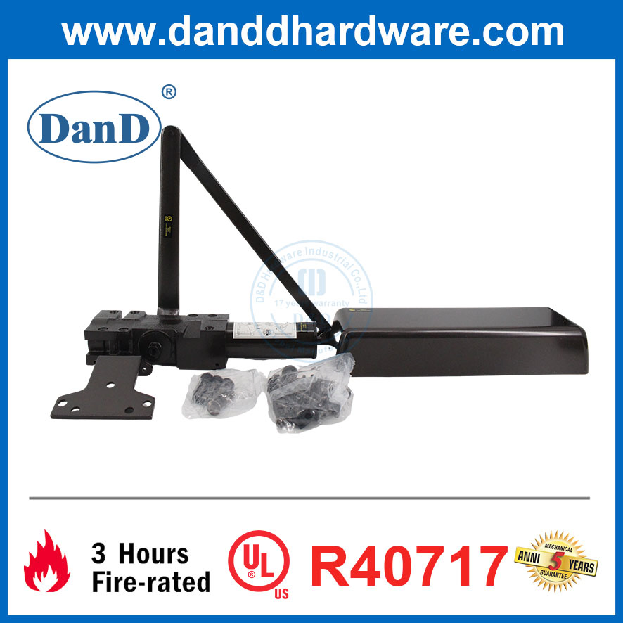 Heavy Duty UL Aluminum Hydraulic Back Check Concealed Accessories Fireproof Door Closer