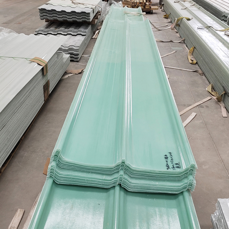 Clear Fibreglass Ceiling Corrugated GRP Fiberglass FRP Roof Tiles