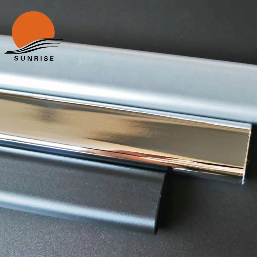 30*15mm Durable Stainless Steel Oval Mild Wardrobe Tube and Closet Rail for Fiuniture