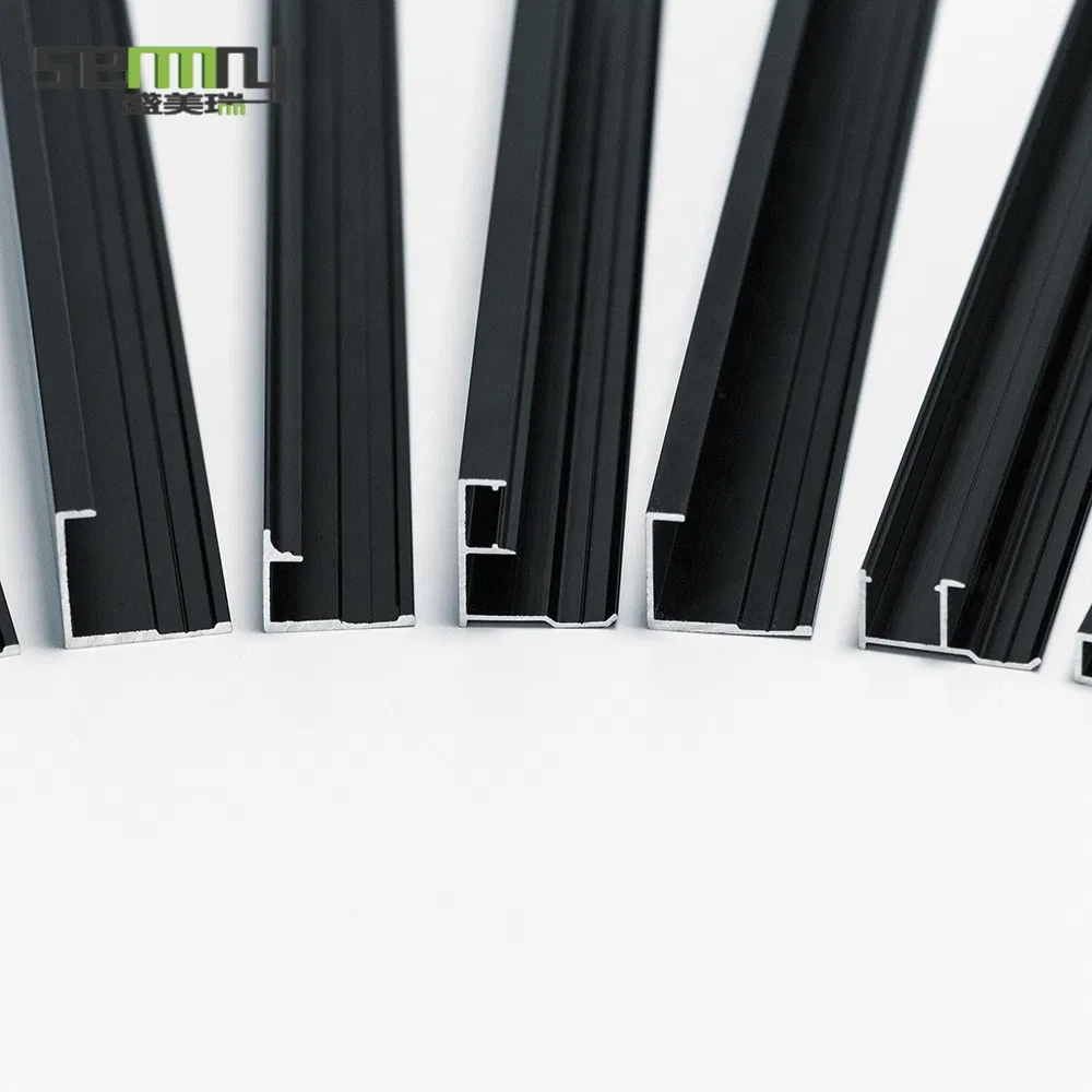 Cool Fashion Brushed Aluminum Extrusion Exterior Protector Strips Aluminum Tile Trim Accessories