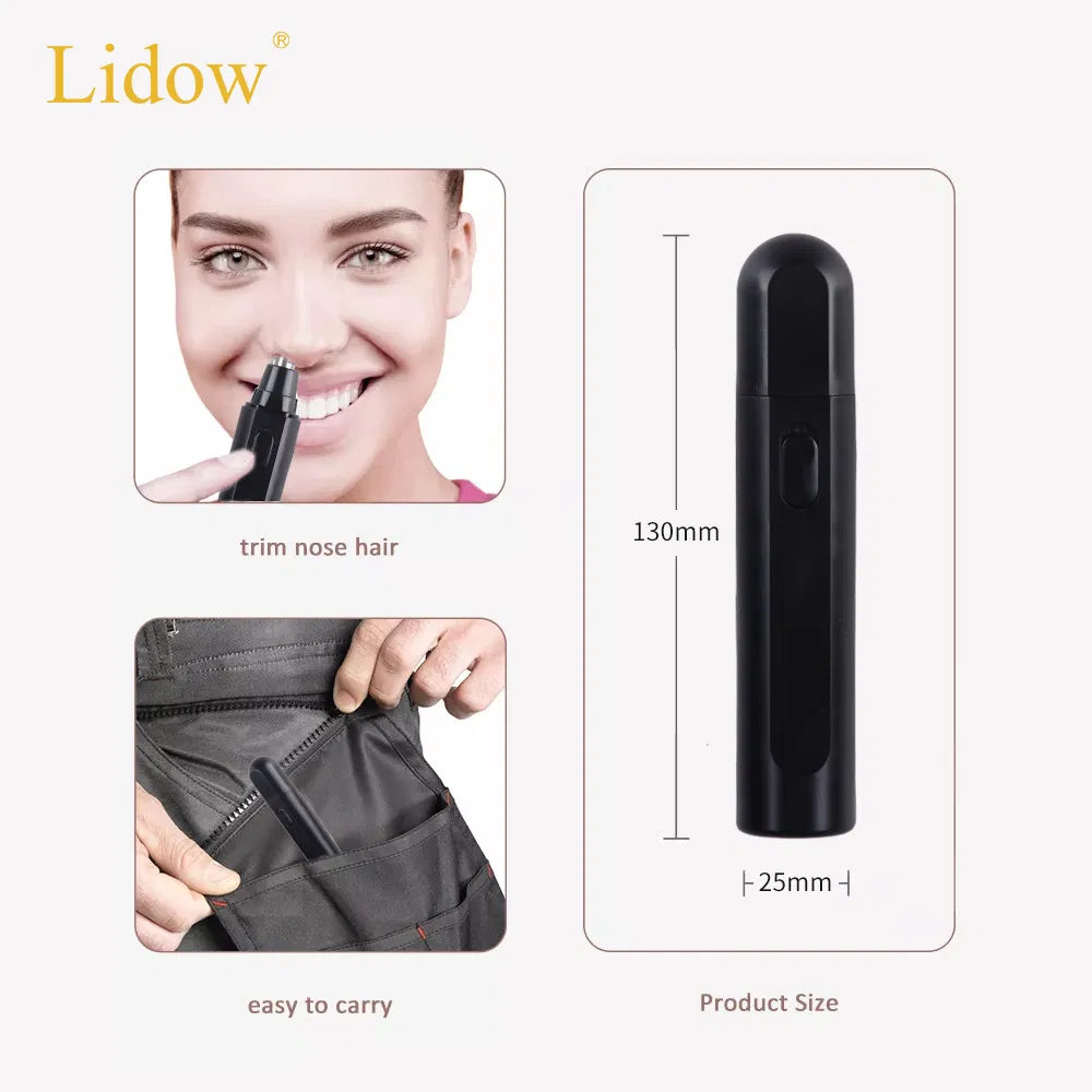 Lidow Rechargeable Ear and Nose Hair Trimmer for Men Women