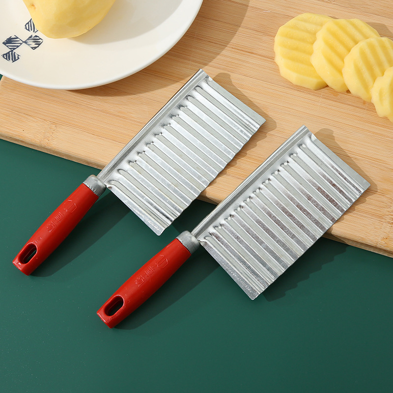 G-8 Stainless Steel Wolf Tooth Potato Wave Knife Potato Knife Fancy Slicer Slicing Tool Kitchen Gadget