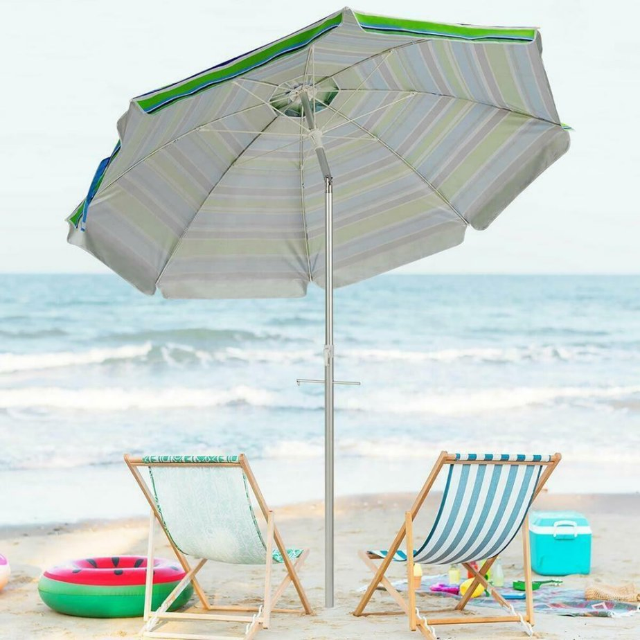 High Quality Heavy Duty Big Large Size 6FT 7FT Rain Sun Protection Outdoor Garden Beach Patio Umbrella Beach Parasol