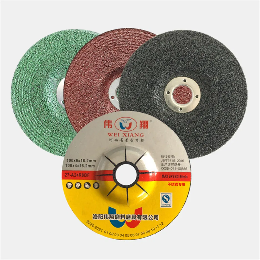 Black 4" Grinding Wheels 100X6.0X16mm for Metal Accept OEM