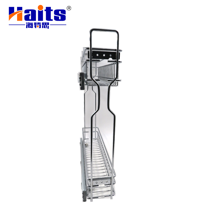 Выдвижная корзина для кухни 2-х ярусная с доводчиком