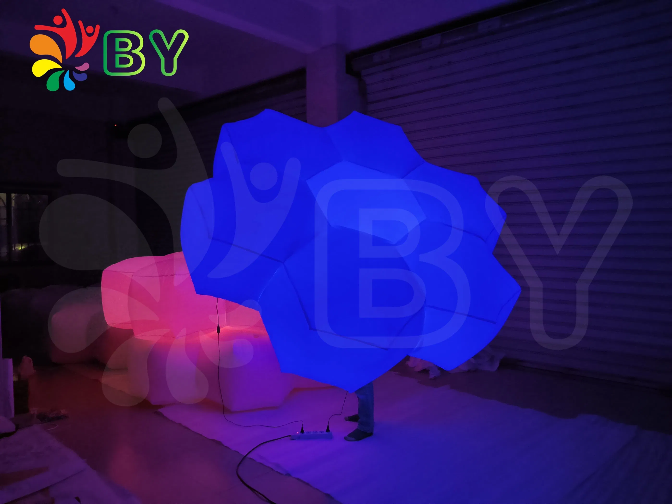 Artificial Flowers Decoration Ceiling Flowers Inflatable LED Flower Outdoor