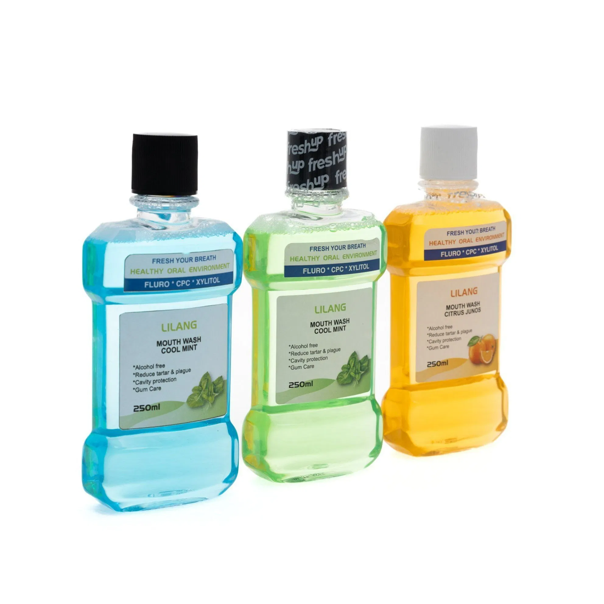 Advanced Plaque Removal Mouthwash with Powerful Cleaning Action, Reaches Interdental Spaces for a More Complete Clean.