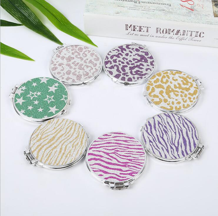 Personalized Round Folding Makeup Mirror Small Cosmetics Square Mirror Promotion Gift