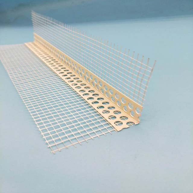 2.5m Length PVC Corner Bead with 10cm Fiberglass Mesh 145GSM