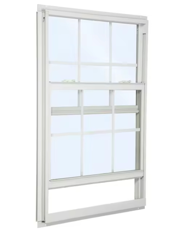 83 Series Thermal Break Aluminum Single Hung Windows with Insulated Glass, Multi-Chamber Profile & Corner Key