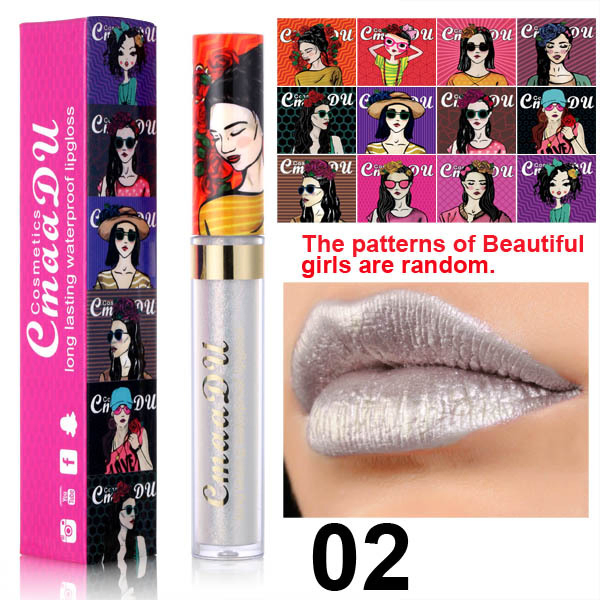 Hot Sale Makeup of Beatuful Girl Lip Gloss Liquid Lipstick