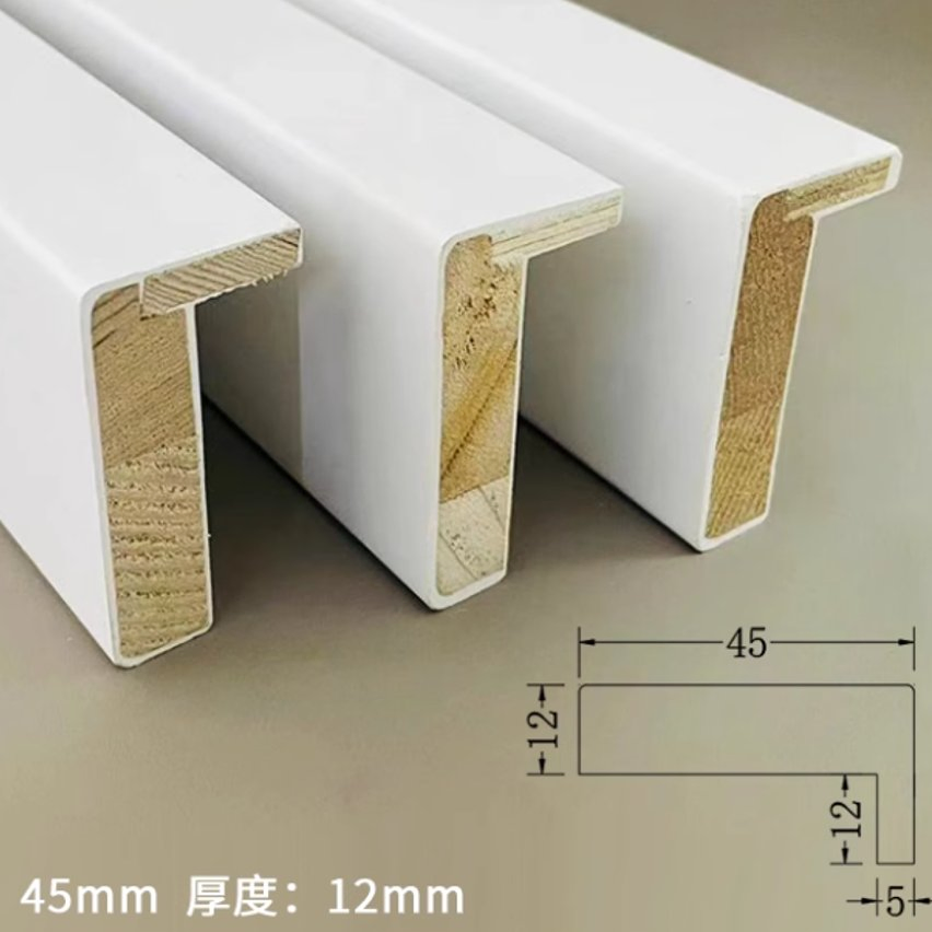Molduras Pared Decor Home Apartment Decoration Material Strips Jamb Profile Door Window Heater- Frame MDF&PS Moulding Molding Baseboard Primed