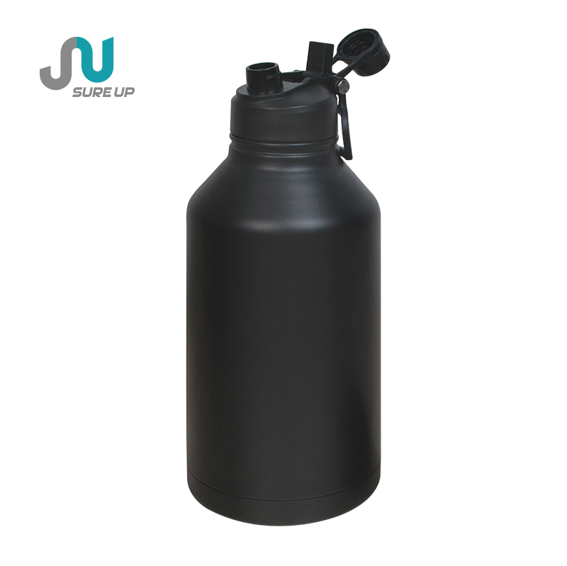 Large Capacity Stainless Steel Sport Water Bottle with Handle Lid Water Jug for Hiking Camping