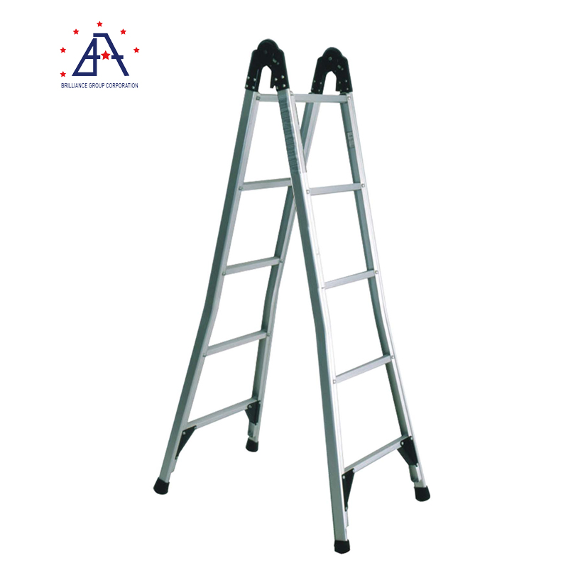2024 V-Shape Extrusion Multi-Purpose Anodized Aluminum Folding Ladder