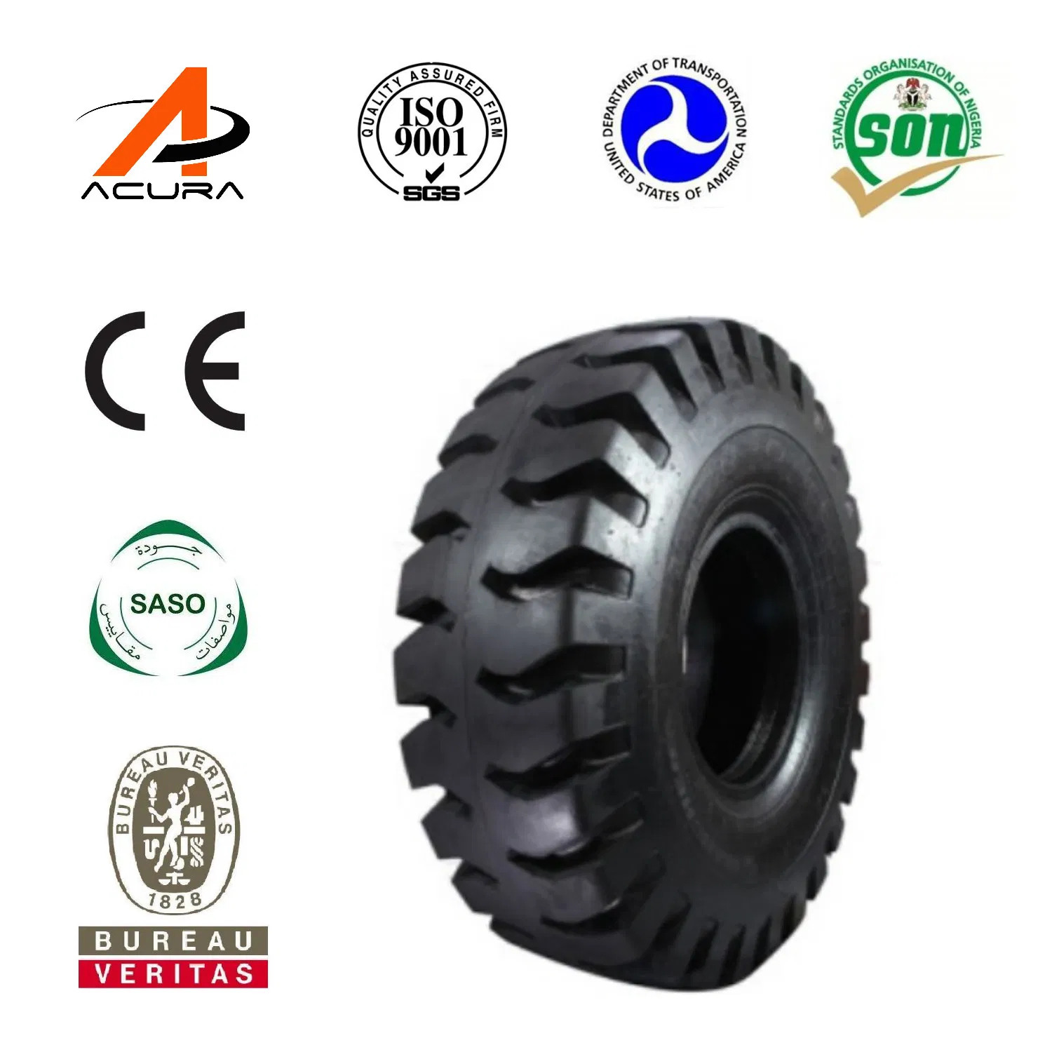 Double Coin Aeolus 24.00R35 E3 L3 Triangle Solid Rubber Industrial Tire