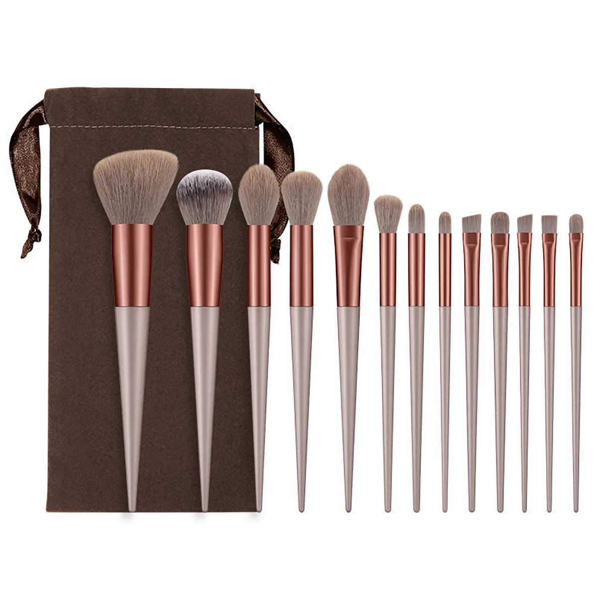 Makeup Brush Complete Set of 13 Travel Brushes Portable Blush Brush