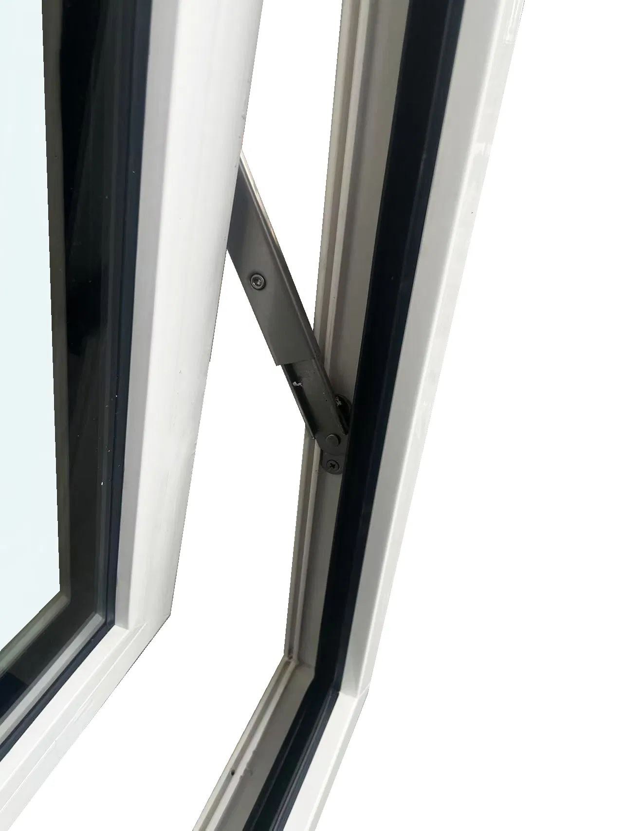 Energy-Saving 6-Chamber PVC Awning Window, Outward Opening, Double/Triple Glazing Option,