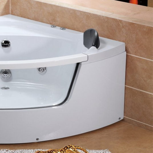 Угловая акриловая ванна с гидромассажем