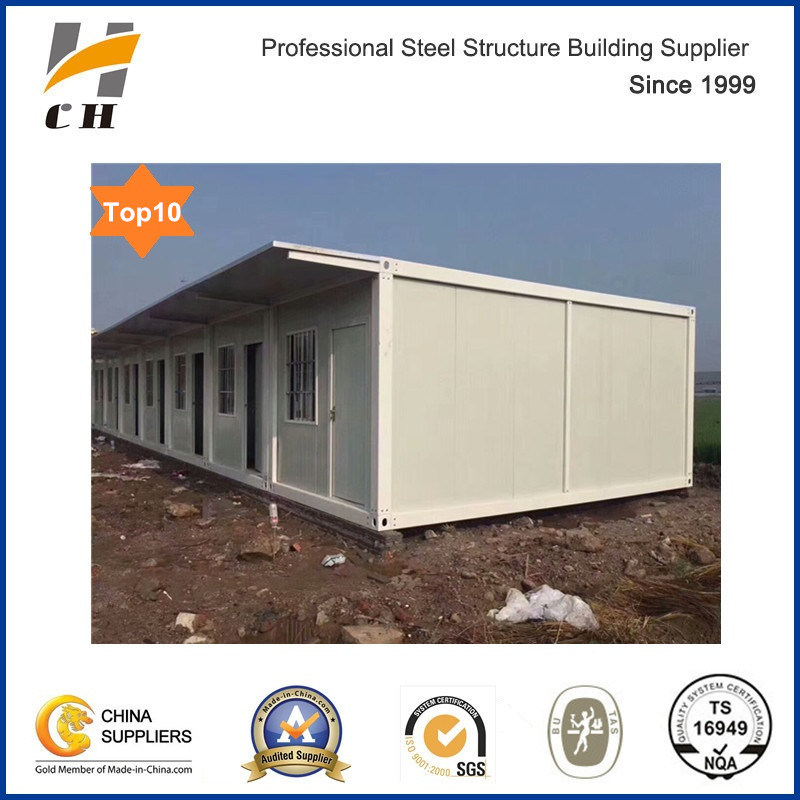 Low Cost Prefabricated/Prefab Container House Labour Camp with Toilet