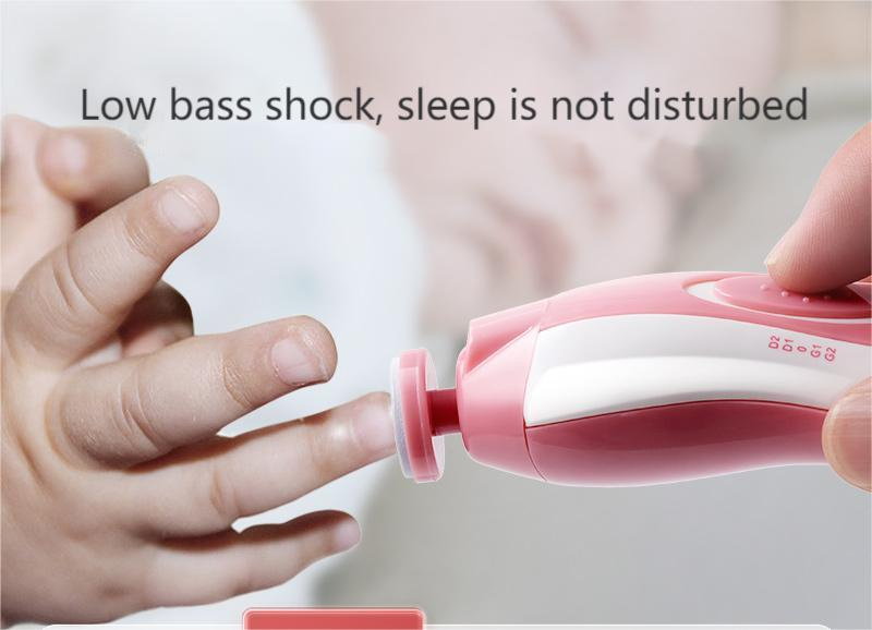 Nail File Manicure Set with LED Light for Newborn Kids and Adults Plastic Baby Nail Clipper Electric Baby Nail Trimmer
