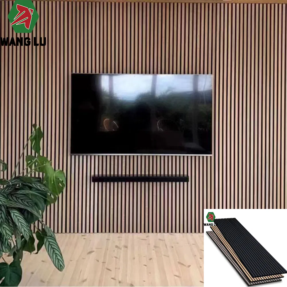 3D Wooden Polyester Acoustic Board Hexagon Acoustic Panel