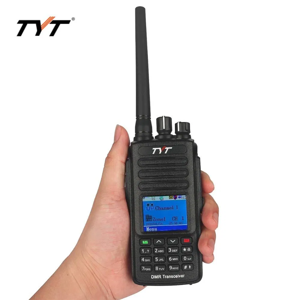 Digital Radio Tyt MD-390 Dmr 5W IP67 Waterproof 1000 Contacts Digital Walkie Talkie