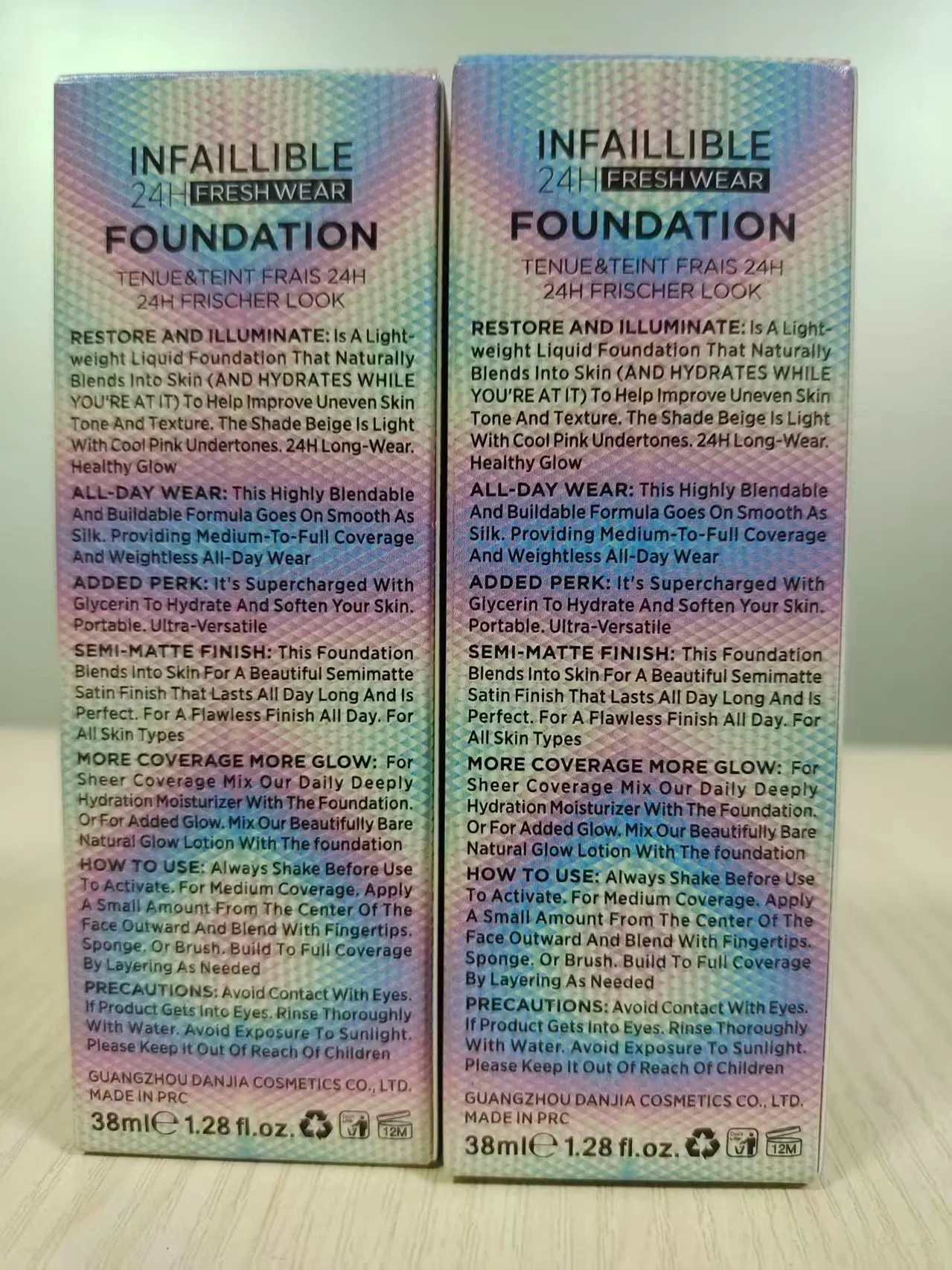Dizao Natural Cosmetic Infaillible 24 H Fresh Wear Foundation