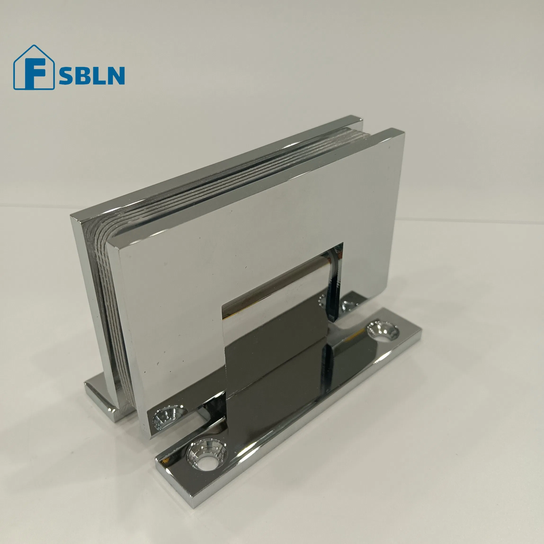 Sturdy Square Corner Shower Hinge with Full Back Panel