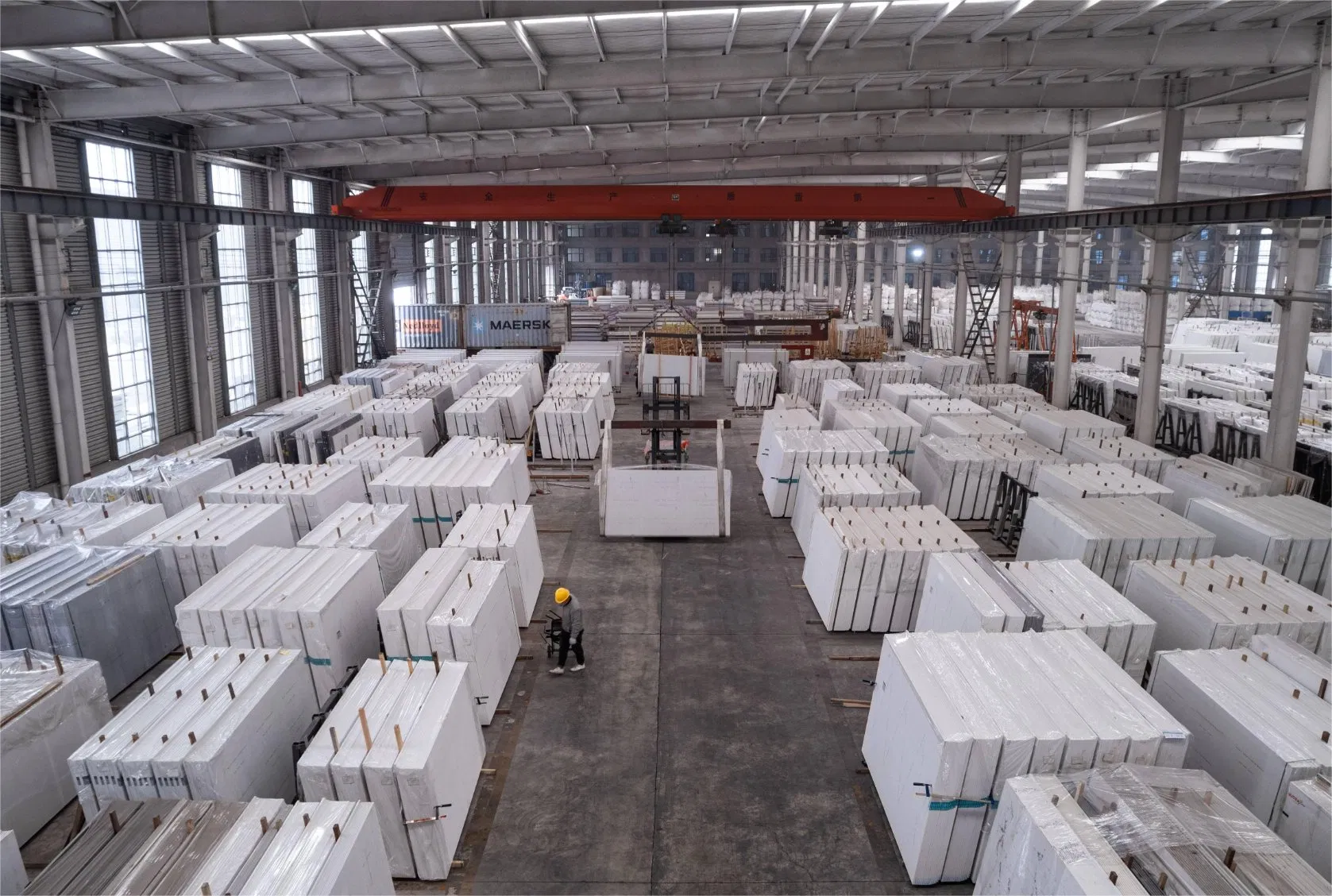 White Marble China Factory Artificial Quartz Stone Slabs Terrazzo Granite