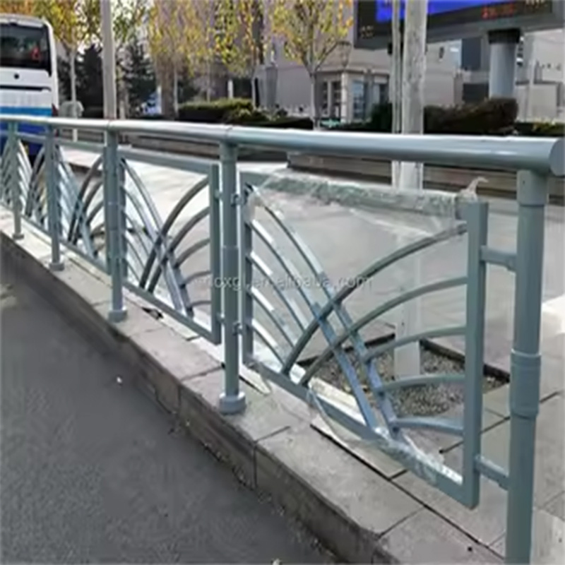 Bridge Side Metal Fence Sidewalk Fencing Wire Design Balustrade Steel Boundary Wall Fence