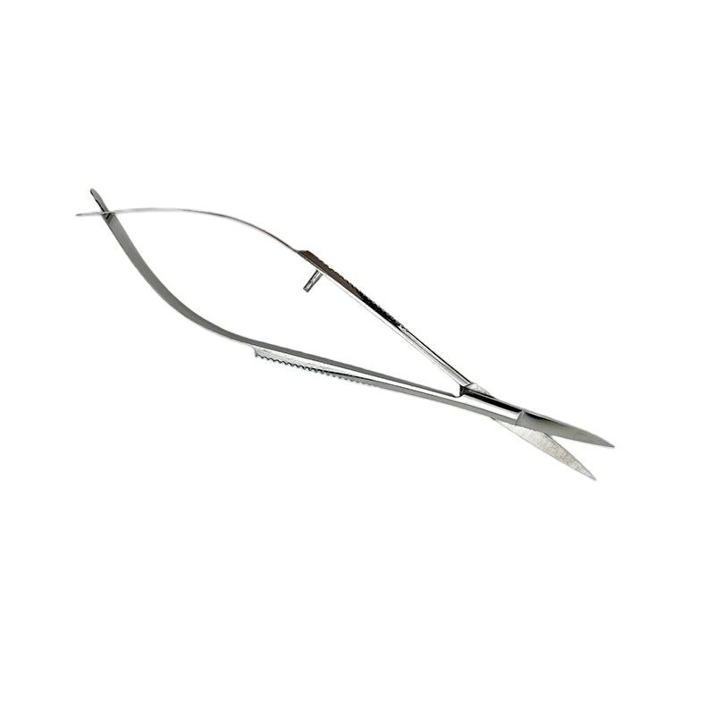 Perfect Plucking Eyebrow Scissors Curved Straight Spring Stainless Steel Eyebrow Tweezer