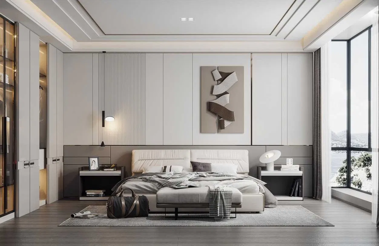 Painting Free and Simple Instal Waterproof Bamboo Composted Wall Panels for Hotel