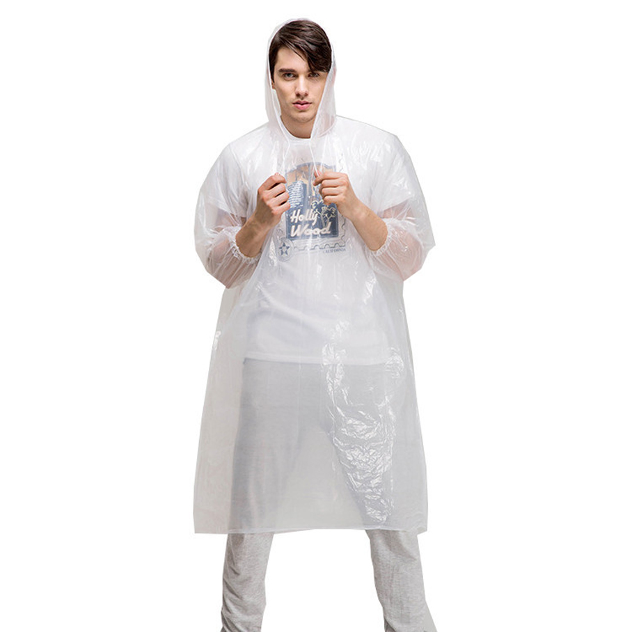 Emergency PE Jacket Raincoat Rain Poncho