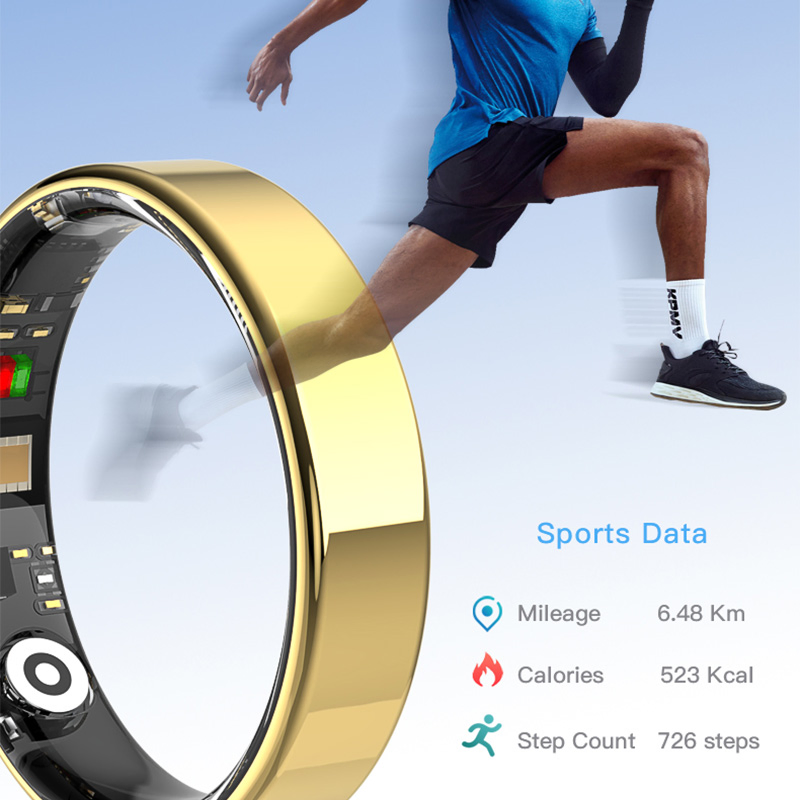 Умное кольцо-трекер для фитнеса, водонепроницаемое