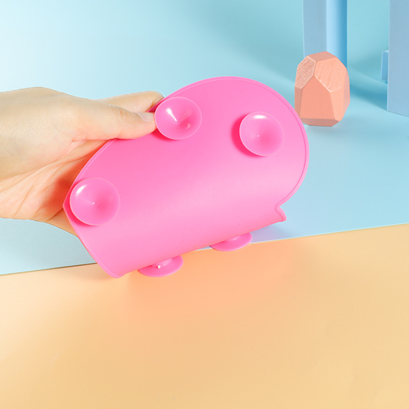 Wholesale Heart Shape Cleaning Tool Scrubber Pad Mat Silicone Makeup Brush Cleaner