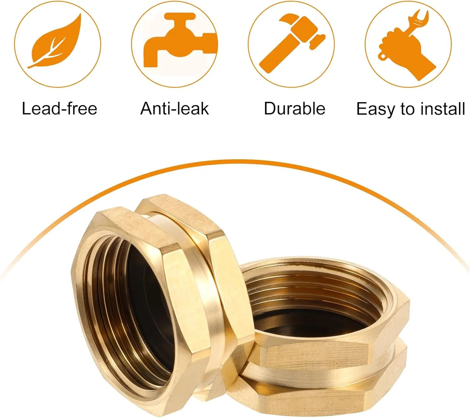 Durable Brass Garden Hose End Cap with Leak-Proof Gasket