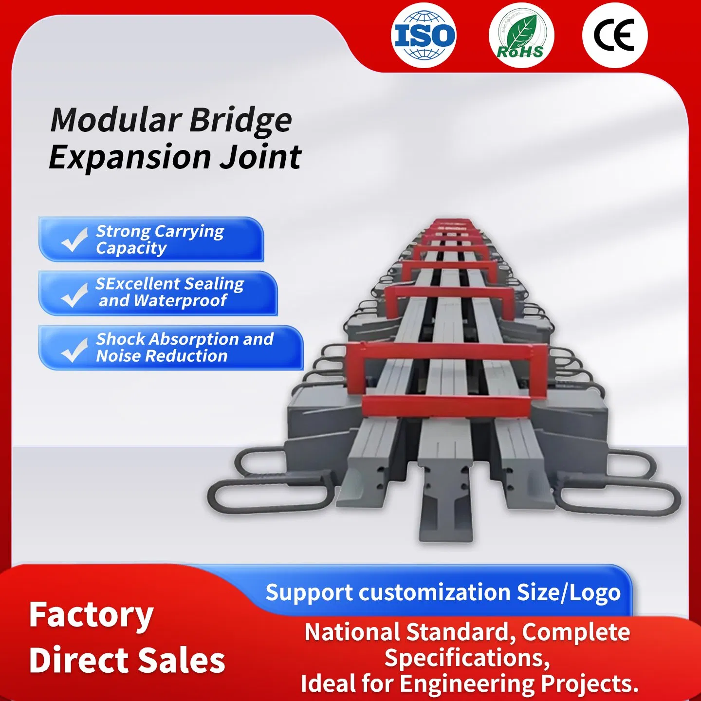Bridge Stainless Steel Modular Expansion Joint for Bridge Construction and Maintenance
