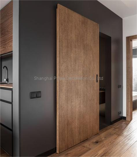 Magic Sliding Door with Completely Concealed Hardware and Track with Wall Mount Sliding System