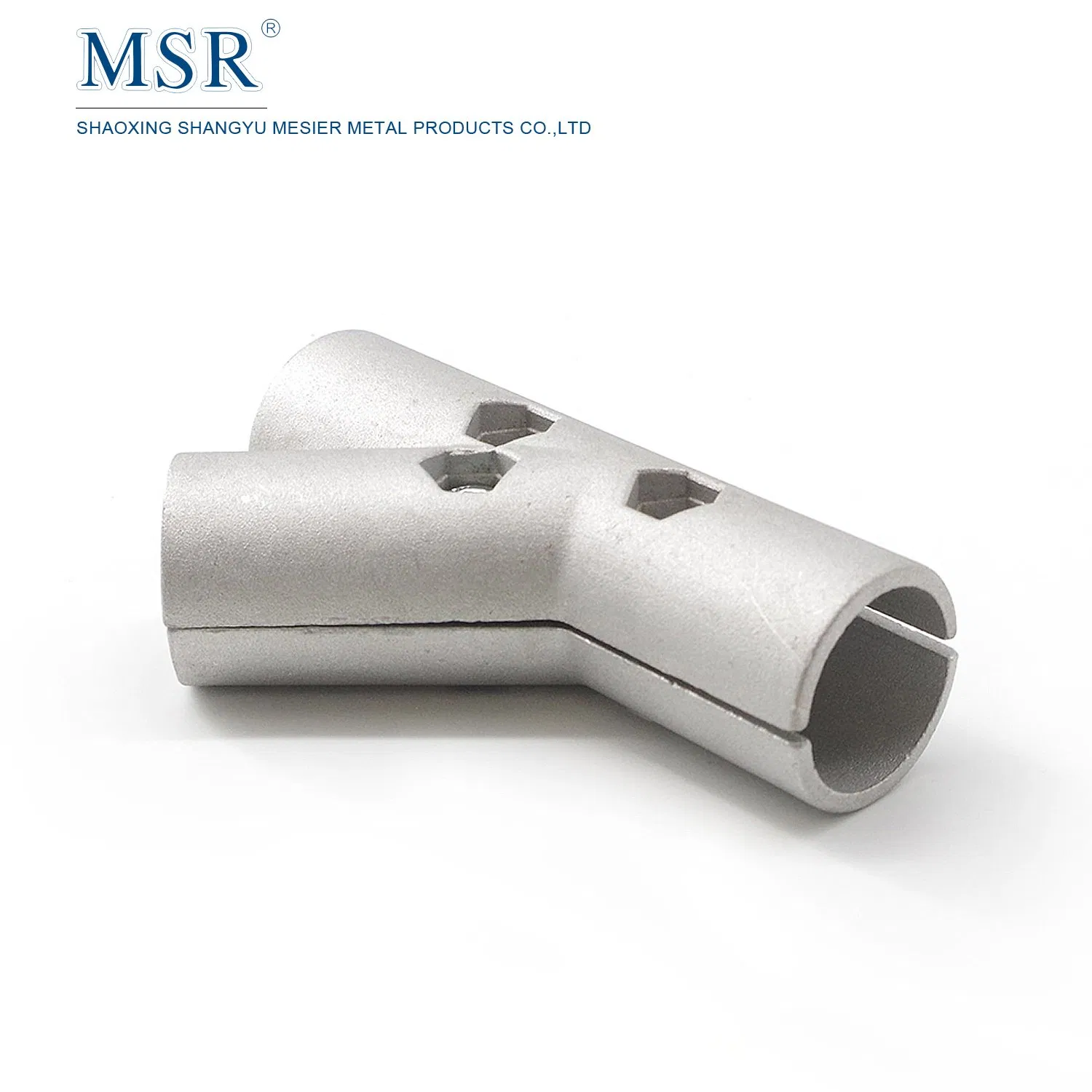 China Manufacturer RoHS Cbam OEM ODM 1140 Silver White Y Shape Fasteners for Aluminium Tube D28 in Aluminium Material Aluminum Extrusion