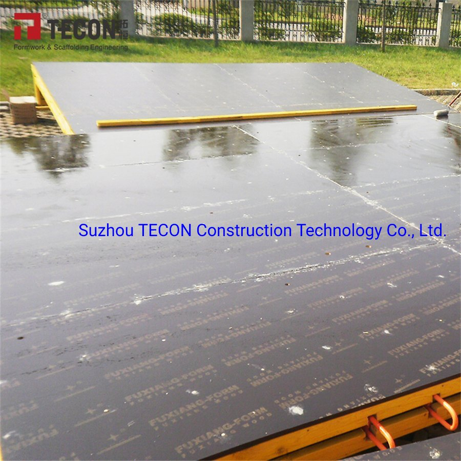 Tecon Black Brown Poplar Core Construction Concrete Formwork Finger Jointed Film Faced Plywood