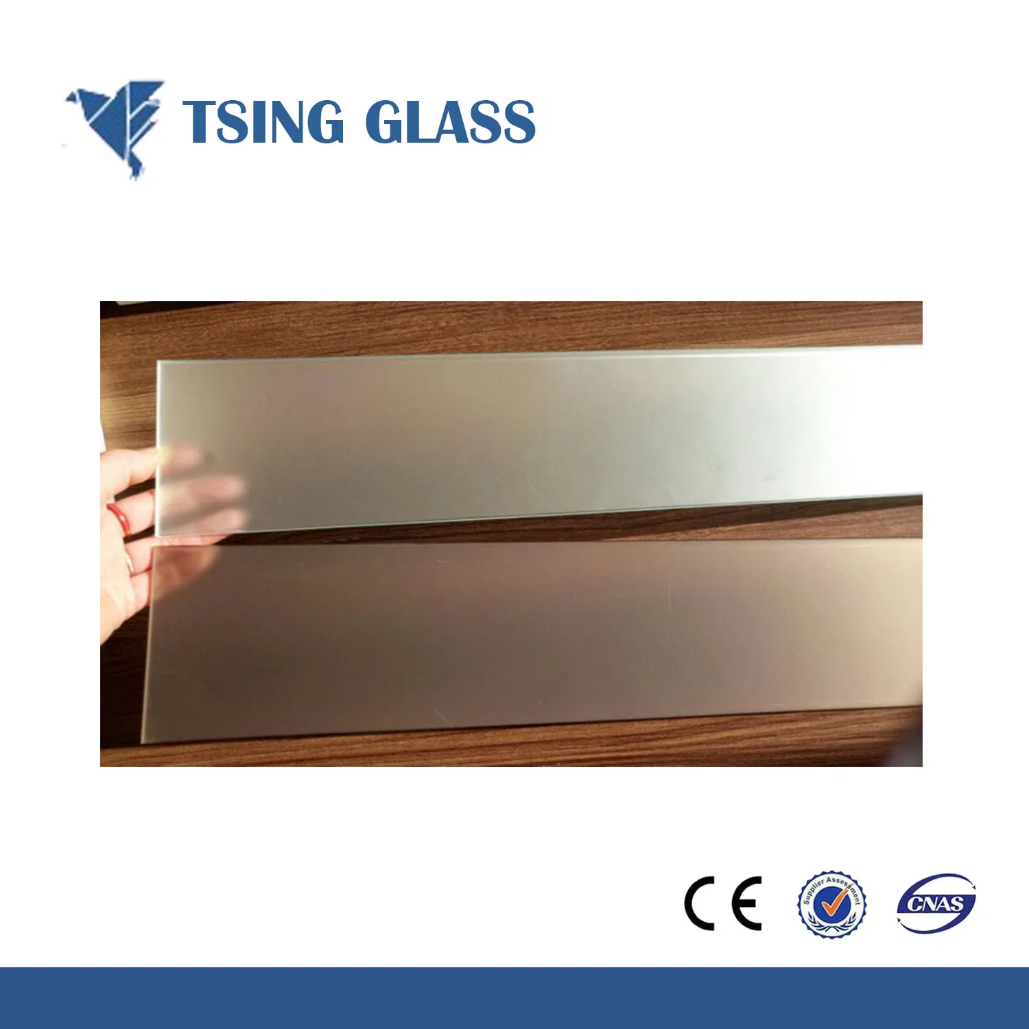 4-12mm Tempered Acid Etched Glass for Office/Shower/Balustrades/Handrails/Stairs