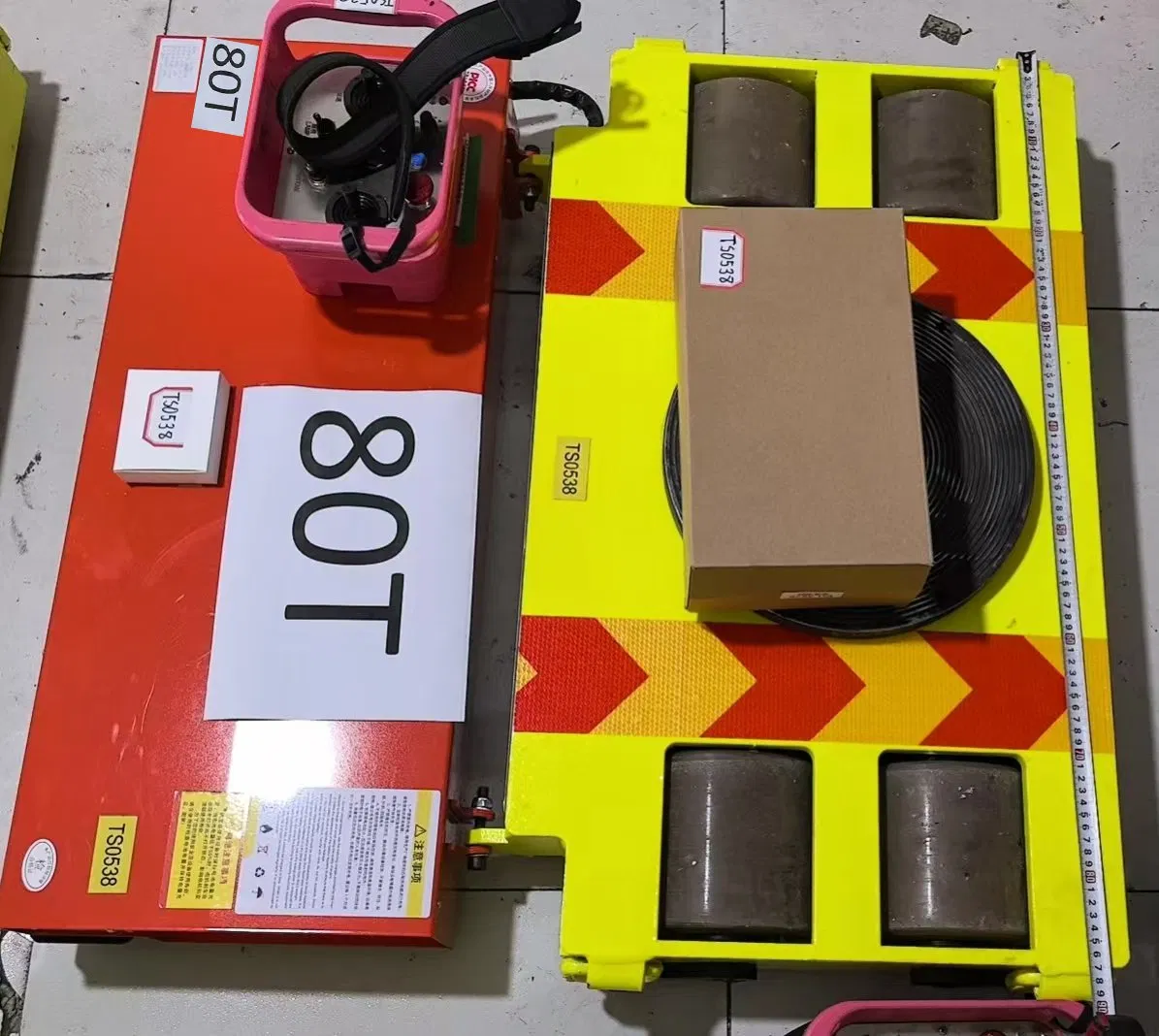 20-Ton Capacity Electric Remote Control Machine Skate with Rugged Alloy Construction Remote-Controlled Machinery Rollers for Outdoor Heavy Equipment Moving