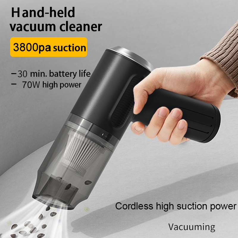 Wholesale 3800PA Cordless USB Rechargeable Wet/Dry Auto Portable Car Vacuums Cleaner De Carro Vacuum Clean