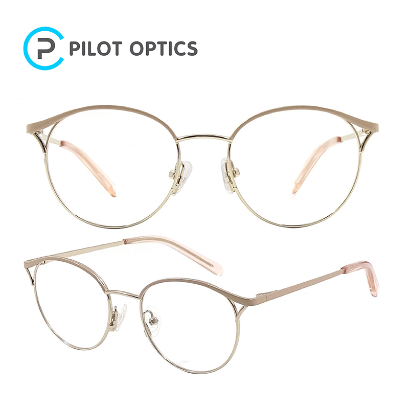 Good Quality Fashion Round Metal Woman Optical Frames